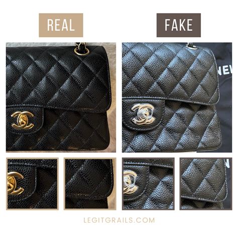 chanel classic flap bag caviar replica|Don’t Be Fooled: Dissecting Fake Chanel .